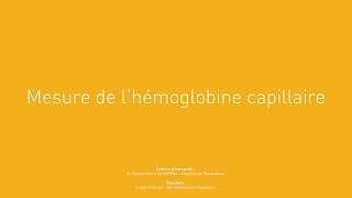 32  Mesure de hémoglobine capillaire [upl. by Leugim]