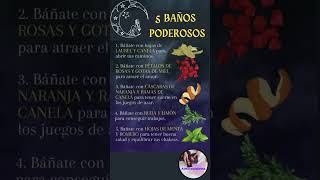 BAÑOS PODEROSOS CON HIERBAS hierbas baño ritual esoterismo espiritualidad amor salud paz [upl. by Mairb364]