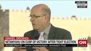 Amotz AsaEl on CNN re Israeli elections 2019 [upl. by Neellek]