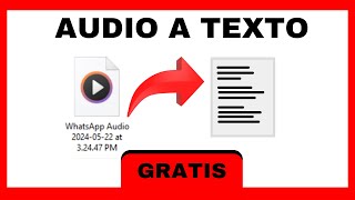 CONVERTIR DE AUDIO A TEXTO GRATIS [upl. by Jesse177]