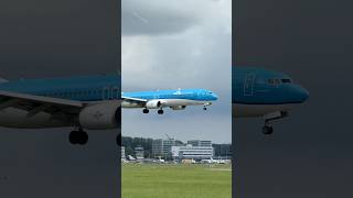 BOEING 7379K2 KLM MADRID TO AMSTERDAM LANDING SCHIPHOL AIRPORT  PLANE SPOTTING [upl. by Tatum]