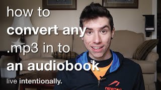 How To Convert Any MP3 In To An Audiobook m4b [upl. by Dannon469]