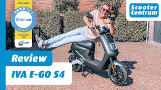 BEST GETEST ANWB 2022 🏆  ELEKTRISCHE SCOOTER  IVA EGO S4  ALLE DETAILS REVIEW [upl. by Sonnnie]