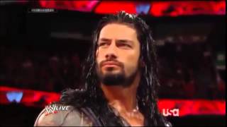 Roman Reigns Promo and fight wih Kane [upl. by Joshua]