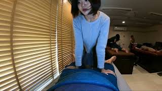 ASMR Salon Massage Foot and Groin Massage [upl. by Crispa]