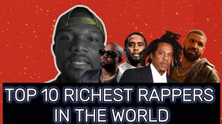 Top 10 Richest Rappers In The World 2024 [upl. by Annitsirhc]