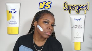 Which Is The Best SunScreen Supergoop Unseen vs Play Everyday Lotion [upl. by Pascia]