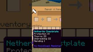 How make god chestplate in Minecraft minecraft shorts minecraftshorts [upl. by Nuoras307]