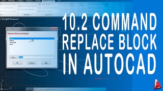 102 Autocad replace block How replace blocks in autocad [upl. by Ettedualc]