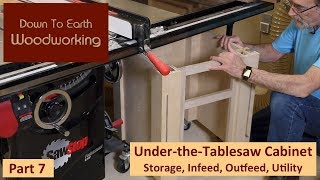 Under Table Saw Storage Cabinet Part 7 [upl. by Uuge274]