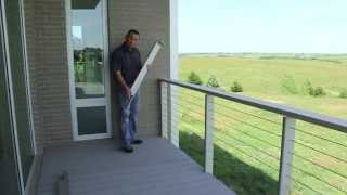 Stainless Steel Cable Deck Railing  Modern Deck Railings com [upl. by Silvanus]