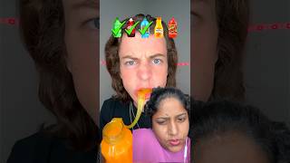 Water bottle jelly challenge 😳shortsfood greenscreen [upl. by Essirehc559]