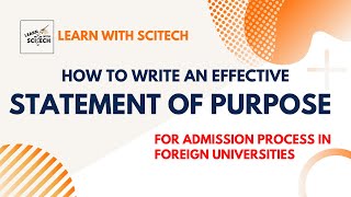 SoP Preparation for Foreign University Admissions with example [upl. by Averill412]