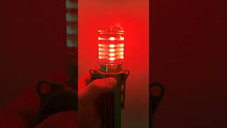 How to operate the BEACON4LIFE road flare equipped with dual color Red Amber LEDs [upl. by Ahrens160]