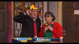 Kiko y la Chilindrina se reconcilian  Un Nuevo Día  Telemundo [upl. by Aerdnaed]