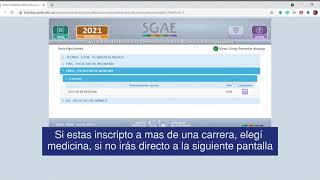 Inscripciones a cursos Facultad de Medicina  SGAE [upl. by Ansilma]