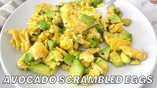 Avocado Egg Scramble  best 5minute keto breakfast recipe [upl. by Troy696]