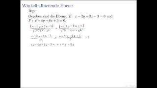 113 Winkelhalbierende Ebenen [upl. by Ahsatam7]