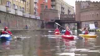 Regents Canal kayaking London UK [upl. by Akerdal]