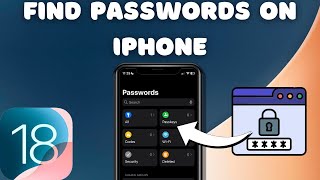 How To Find Passwords On iPhone iOS 18 [upl. by Yruama]