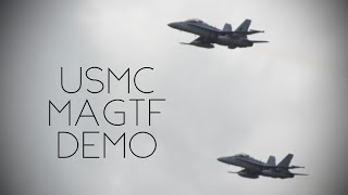 USMC Marine AirGround Task Force MAGTF Demo  MCAS Beaufort Air Show 2017  MCAS Beaufort [upl. by Thury]