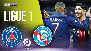 PSG vs Strasbourg  LIGUE 1 HIGHLIGHTS  10212023  beIN SPORTS USA [upl. by Bernstein]