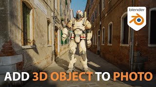 Add 3d Objects to Photos with Blender [upl. by Vance]