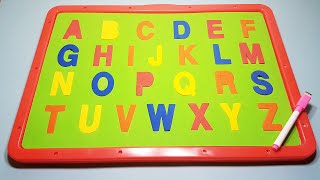 Lets Learn Alphabet Letters with Foam Table  How to Write ABC on Board for Kids kidsrainbowromana [upl. by Ethbun57]