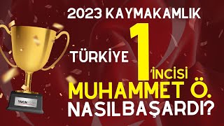 2023 KAYMAKAMLIK SINAVI TÜRKİYE 1İNCİSİNİN BAŞARI HİKAYESİ [upl. by Polish263]