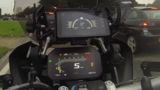 BMW Motorrad Connected Ride Navigator out on the bike [upl. by Wilhide571]