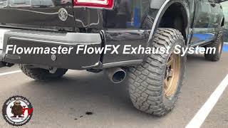 Flowmaster FlowFX Exhaust system Kit Sound clip 45quot Black 2019 Ford F150 Covert Edition [upl. by Bobseine806]