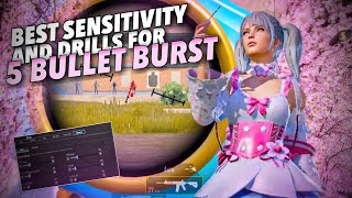 Best M416 burst drills and sensitivity  5 bullet burst  FakeProYT sensitivity  crypto sprays [upl. by Aisemaj]