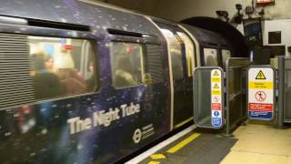 London Underground  The Night Tube 1973 Tube Stock Departing Knightsbridge [upl. by Esoryram539]