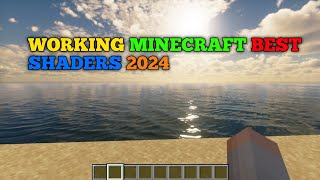 minecraft best shaders 2024 water real graphic Android 100 working [upl. by Ham]