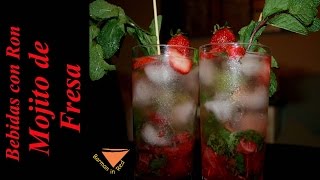 como preparar un MOJITO DE FRESA [upl. by Eniarral]