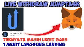 LIVE WITHDRAW JUMPTASK KE METAMASK  1 MENIT LANGSUNG LANDING [upl. by Eatnohs]