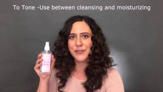 Rose Water Tutorial  How to use Rose Water as a Toner [upl. by Ayotas]