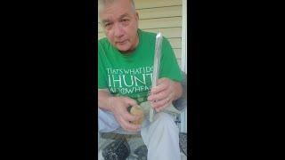 Flint Knapping  Edbo Aluminum Punch [upl. by Yrtnej]