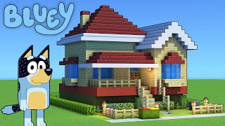 Minecraft Tutorial How To Make Blueys House The Heeler House quotBlueyquot [upl. by Blinni]