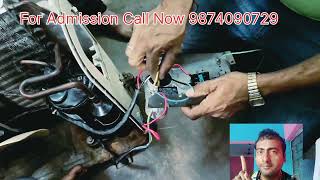 Ac Compressor with Capasitor Connection AcRepair [upl. by Amadas]