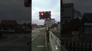 Hutton Cranswick Railway Station Level Crossing 30102024 railwaystation levelcrossing [upl. by Eyma288]