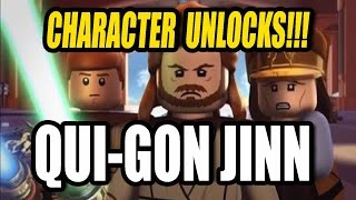 LEGO Star Wars The Force Awakens  How to Unlock QuiGon Jinn [upl. by Krigsman320]