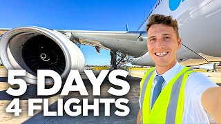 5 Days 4 Flights in the Life of an Airline Pilot  A330 Flying Short Haul [upl. by Sutsugua]