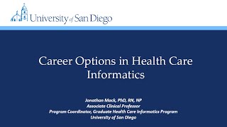 Webinar Career Options in Health Informatics [upl. by Annawd753]