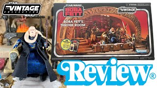 Star Wars The Vintage Collection Boba Fetts Throne Room Review [upl. by Gusty]