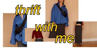 perfect elevated basics 🤎 thrift with me  haul at the end [upl. by Enileuqaj520]