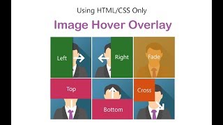 How to create image overlay hover effect using HTML and CSS only [upl. by Ahsenor128]