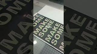 HD Vinyl printing sheet engraving [upl. by Oirogerg]