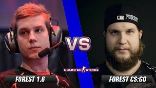 f0rest CS 16 vs f0rest CSGO [upl. by Anuska579]