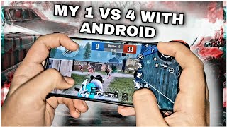 THIS ANDROID PHONE IS BEAST FOR PUBG 💥 1 VS 4 CHALLENGE TDM WITH HANDCAM [upl. by Aldo]